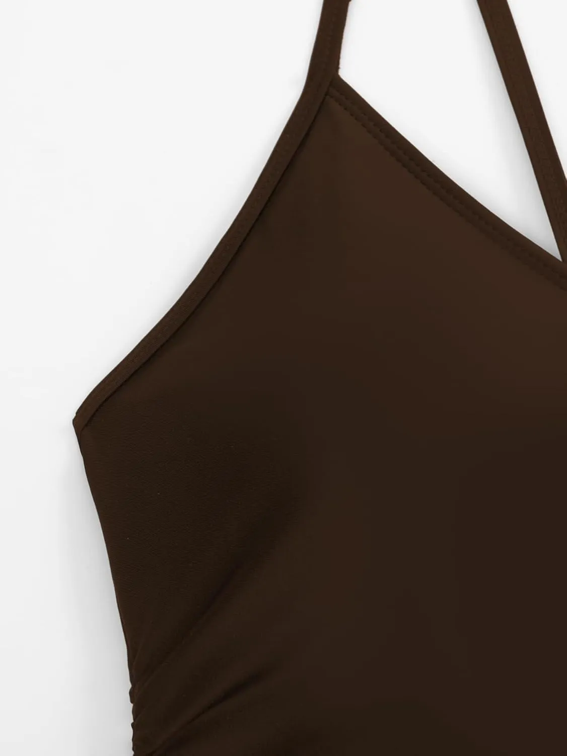 Floerns Women's Cut Out Ring Linked Cut Out Back One Piece Swimsuit Monokini