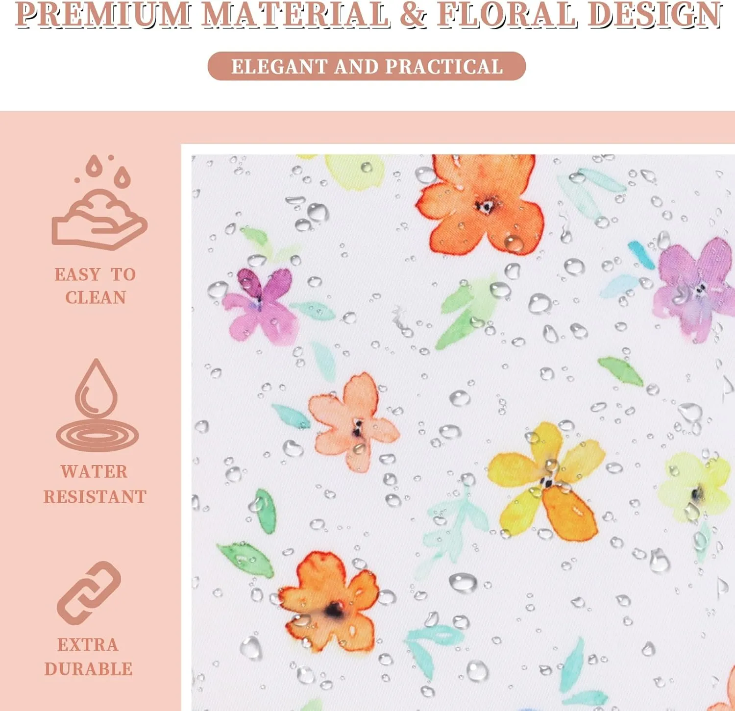 Floral Large Makeup Bag Flower Cosmetic Pouch, Coquette Aesthetic Makeup Bag Cosmetic Bag for Women, Large Capacity Nylon Travel Pouch Waterproof Skincare Toiletry Bag with Zipper(Colorful Floral)