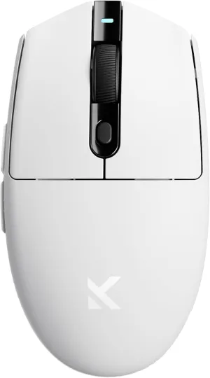G3 Wireless Gaming Mouse, Symmetrical, PAW3311, 12K DPI, Tri-Mode Connection, Wireless/Wired 1K Polling, 64g Weight, 130 Hours Battery Life (G3, White)