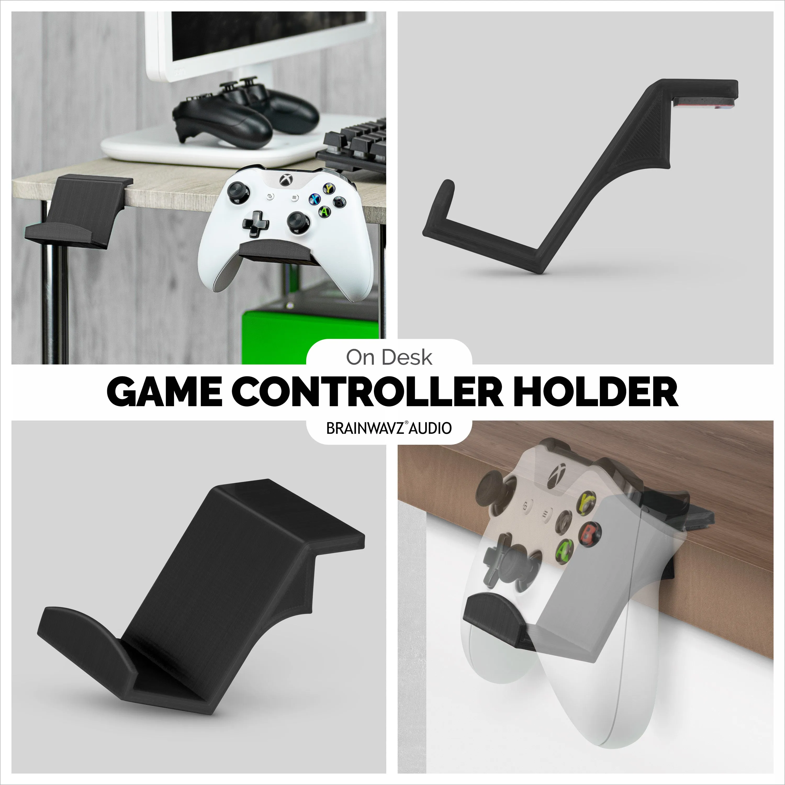 Game Controller Desktop Holder Hanger Mount for XBox, Playstation, Switch & More (UGC3)