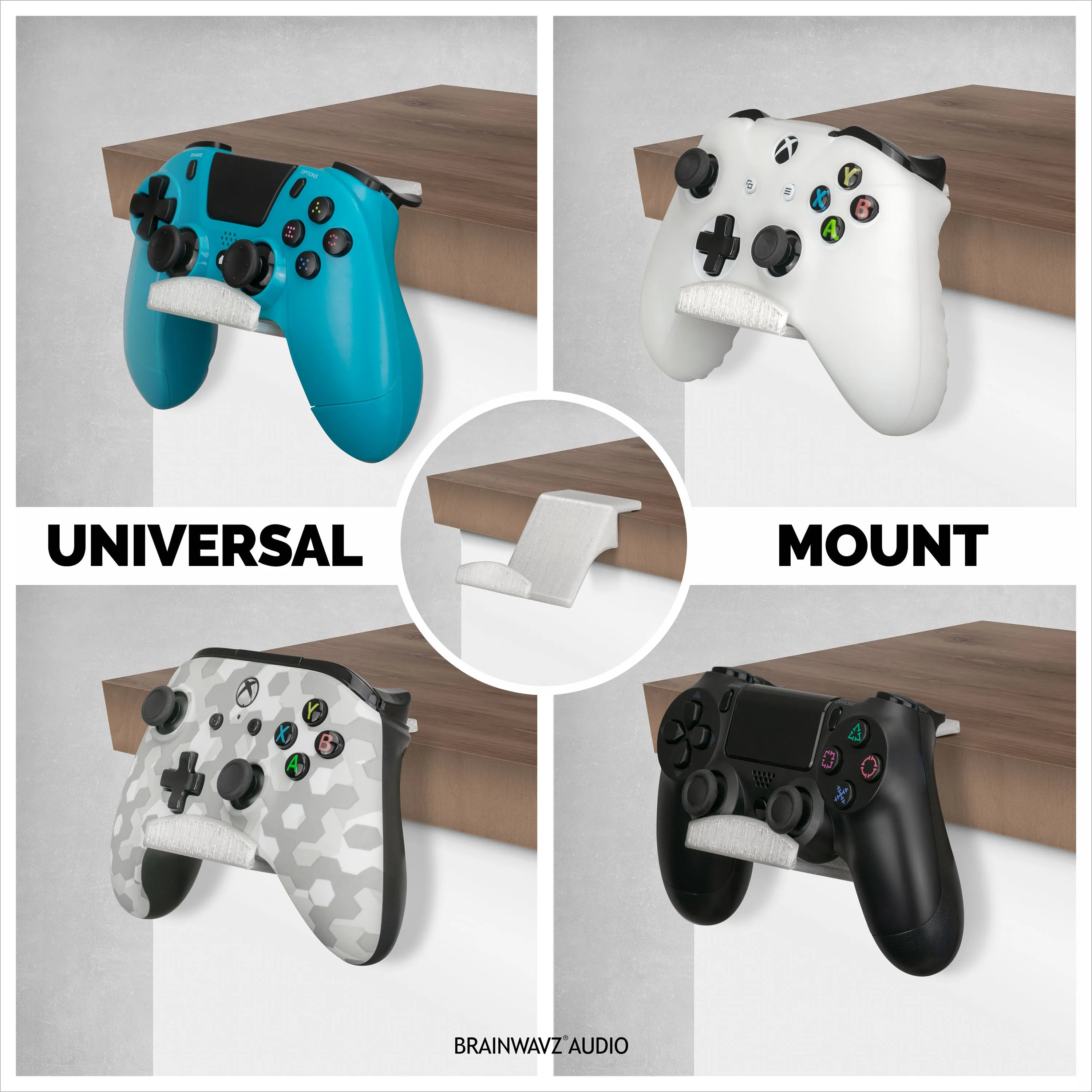 Game Controller Desktop Holder Hanger Mount for XBox, Playstation, Switch & More (UGC3)
