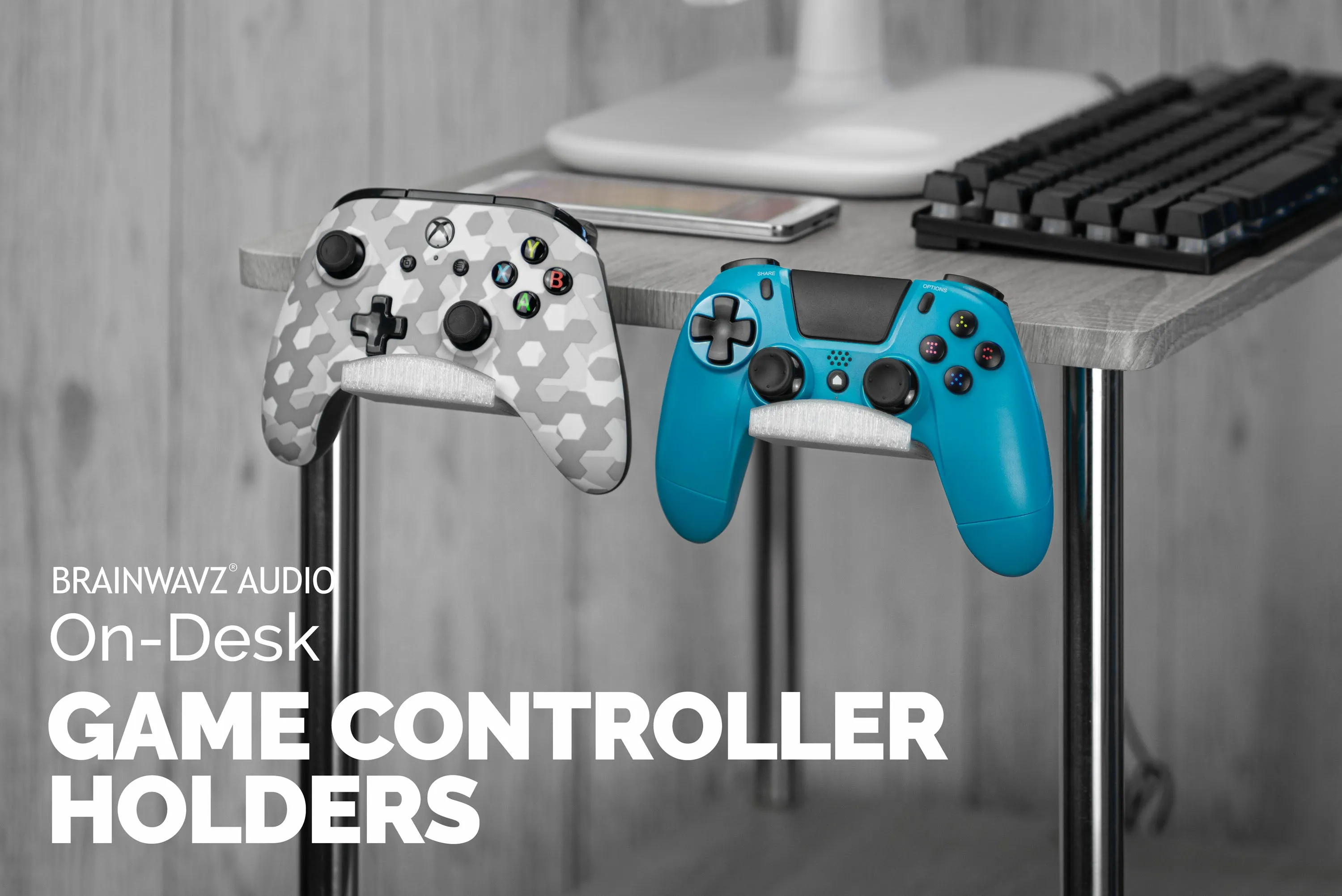 Game Controller Desktop Holder Hanger Mount for XBox, Playstation, Switch & More (UGC3)