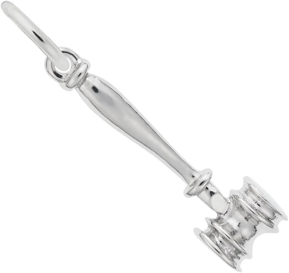 Gavel Charm, Charms for Bracelets and Necklaces