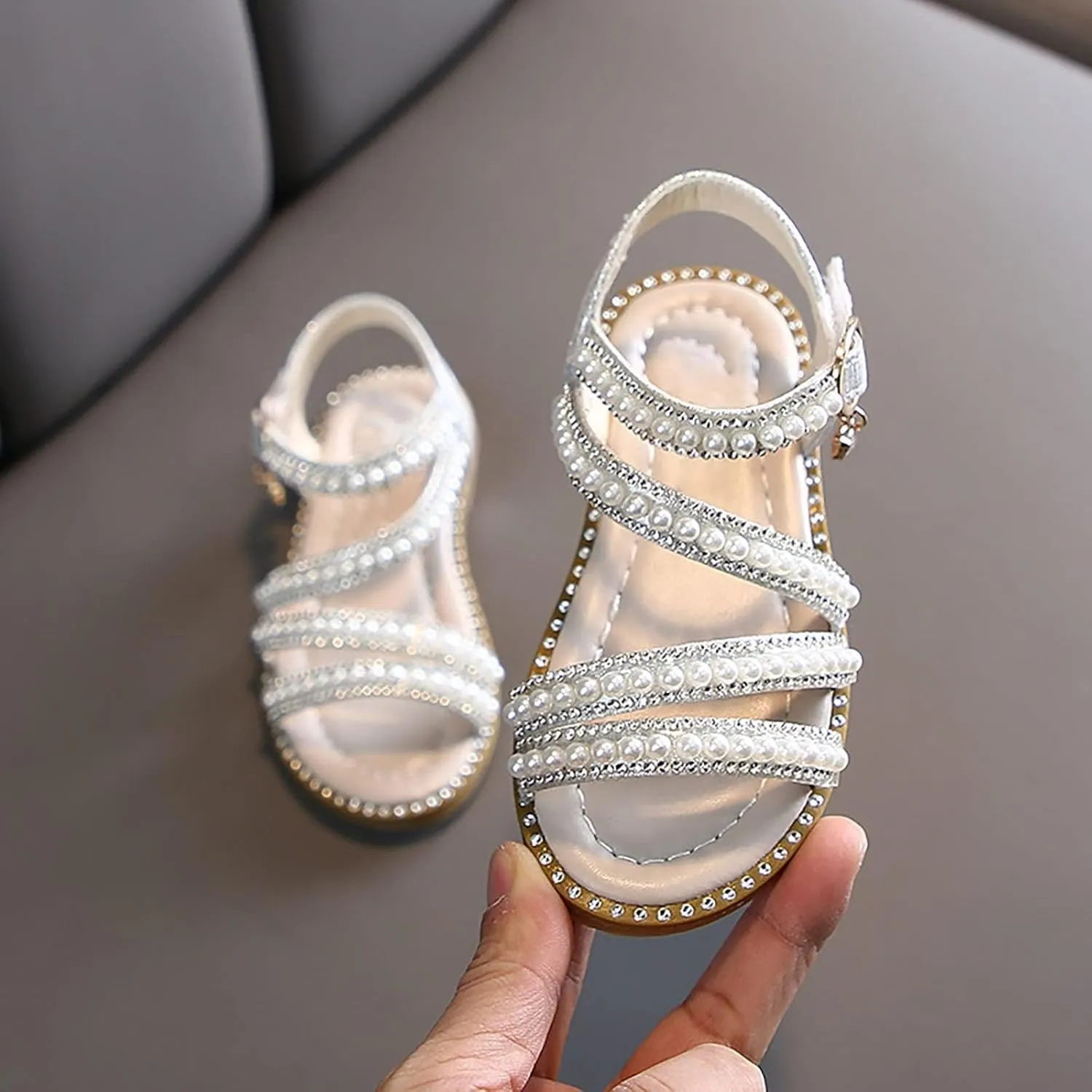 Girl Adjustable High Heels Shoe Toddler Kids Ballroom Performance Dance Infant Satin Latin Dance Shoes