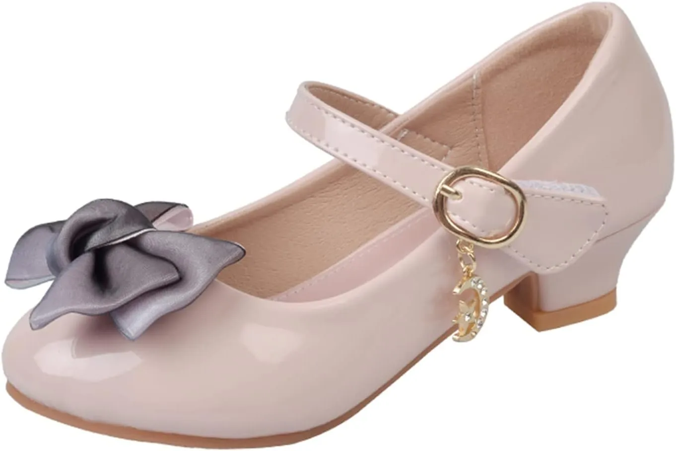 Girls Mary Jane Dress Shoes Pumps Low Heels Flower Party Wedding Shoes School Girl Shoes Kids Little Girl Shoes