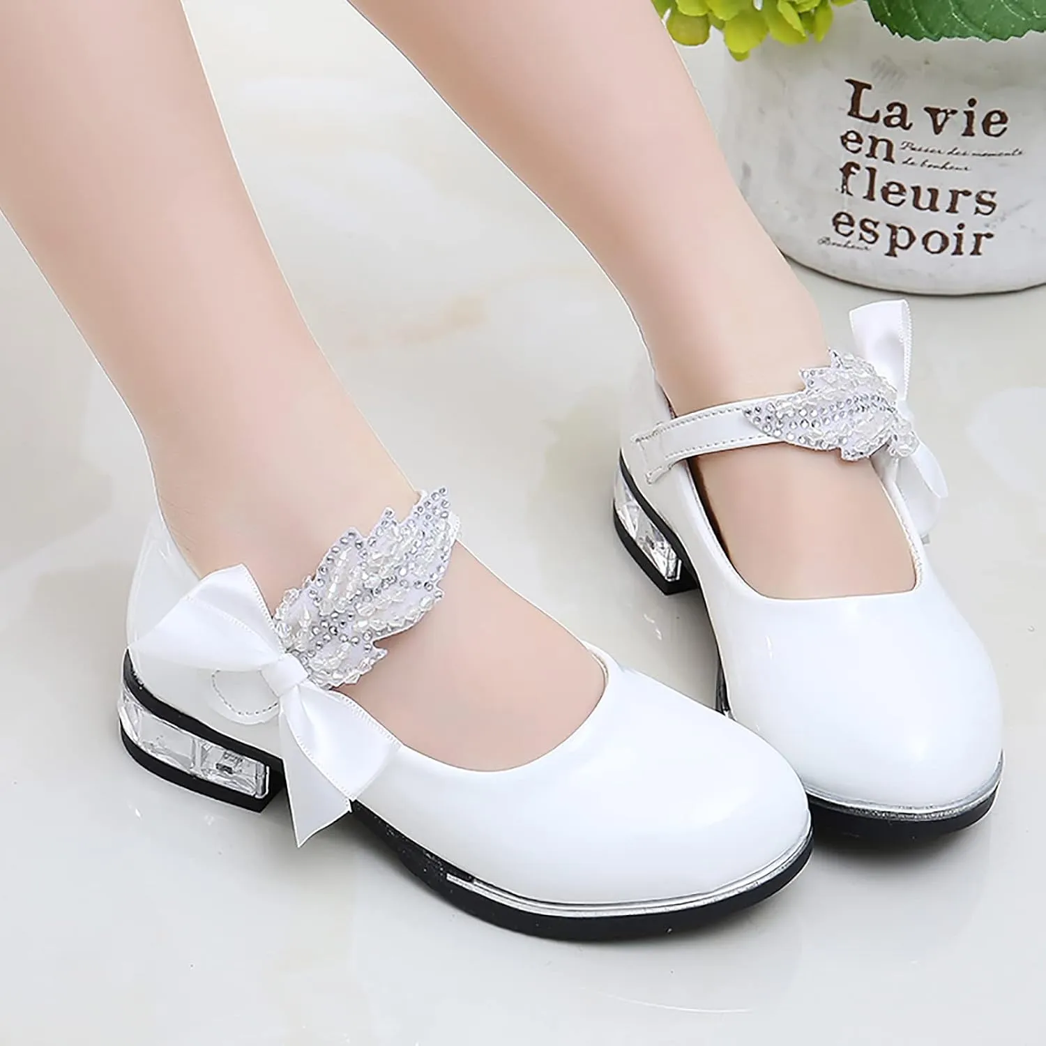 Girls Mary Jane Oxfor?? Dress Shoes Toddler Kids School Shoes Pump Patent Leather Uniform Low Heel Flats for Wedding