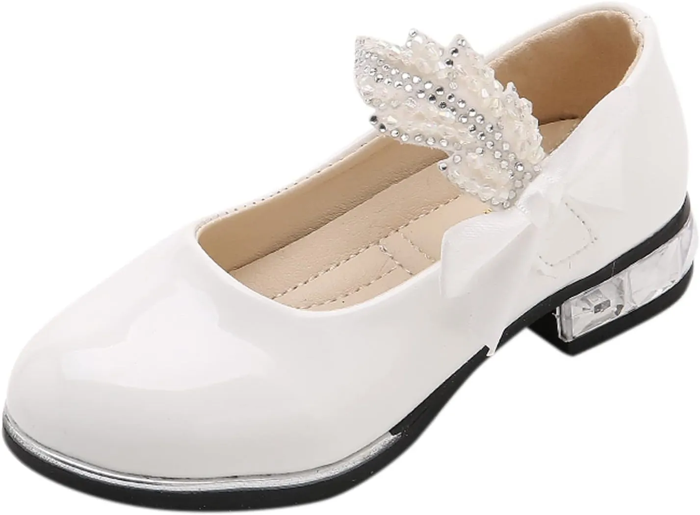 Girls Mary Jane Oxfor?? Dress Shoes Toddler Kids School Shoes Pump Patent Leather Uniform Low Heel Flats for Wedding