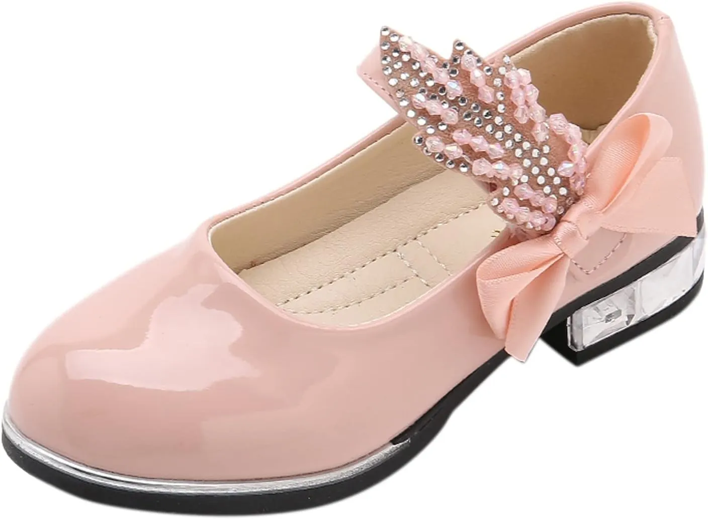 Girls Mary Jane Oxfor?? Dress Shoes Toddler Kids School Shoes Pump Patent Leather Uniform Low Heel Flats for Wedding