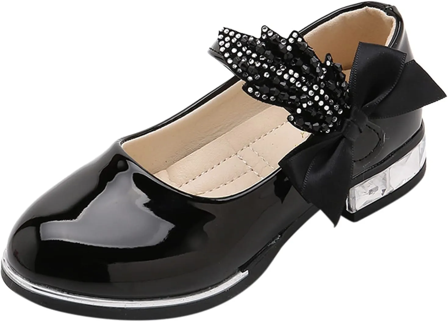 Girls Mary Jane Oxfor?? Dress Shoes Toddler Kids School Shoes Pump Patent Leather Uniform Low Heel Flats for Wedding