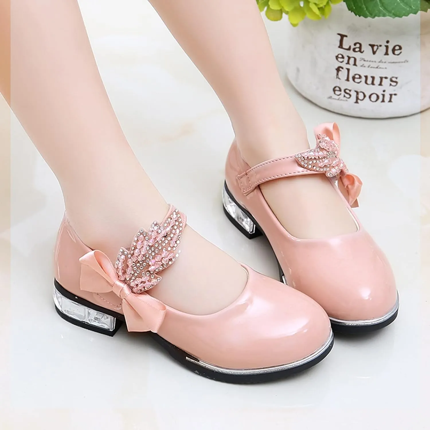 Girls Mary Jane Oxfor?? Dress Shoes Toddler Kids School Shoes Pump Patent Leather Uniform Low Heel Flats for Wedding