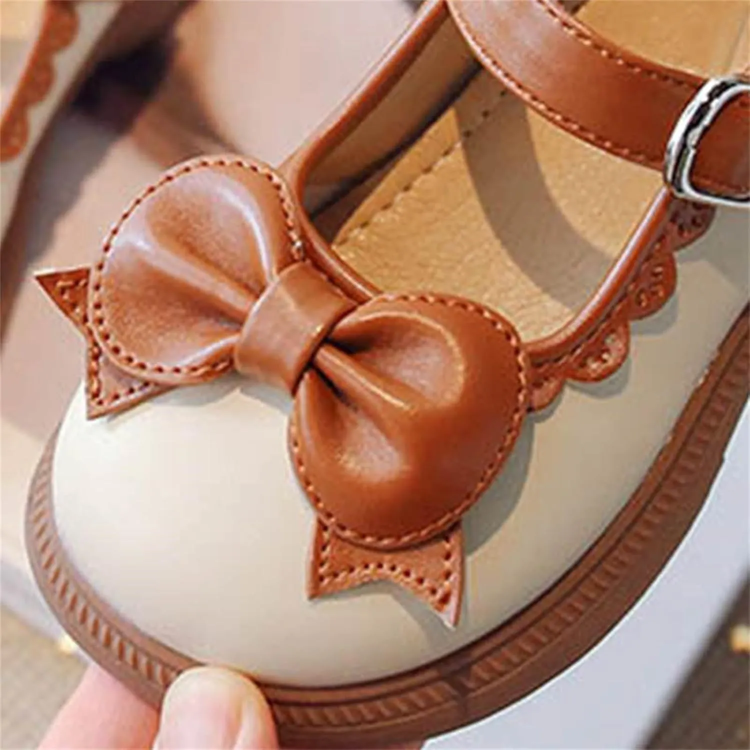 Girl's Platform Mary Janes Pumps Chunky Heel Ankle Strap Uniform Dress Shoes Flower Bow Gothic Oxfords Shoes