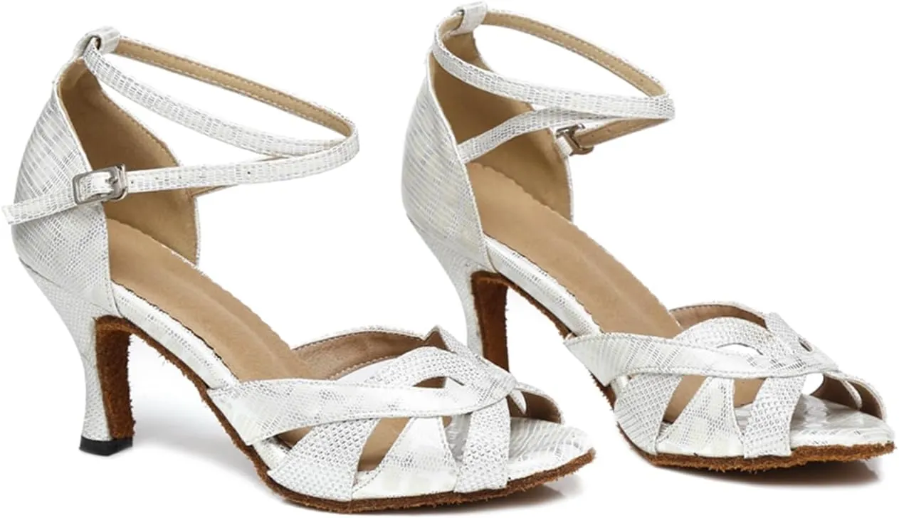 Glitter Ballroom Dance Shoes for Women Salsa Latin Tango Wedding Party