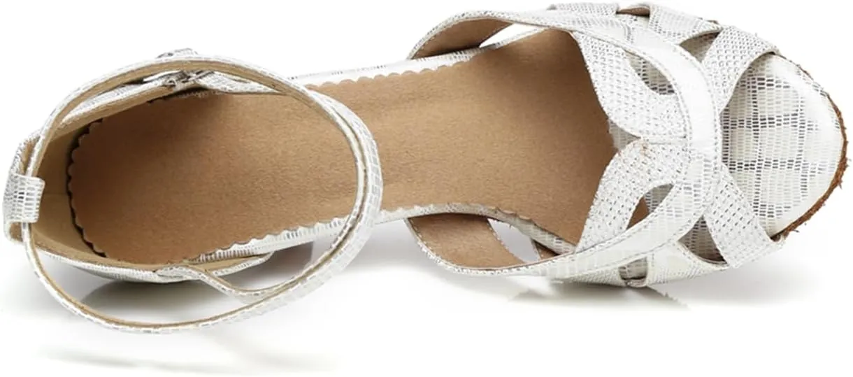 Glitter Ballroom Dance Shoes for Women Salsa Latin Tango Wedding Party