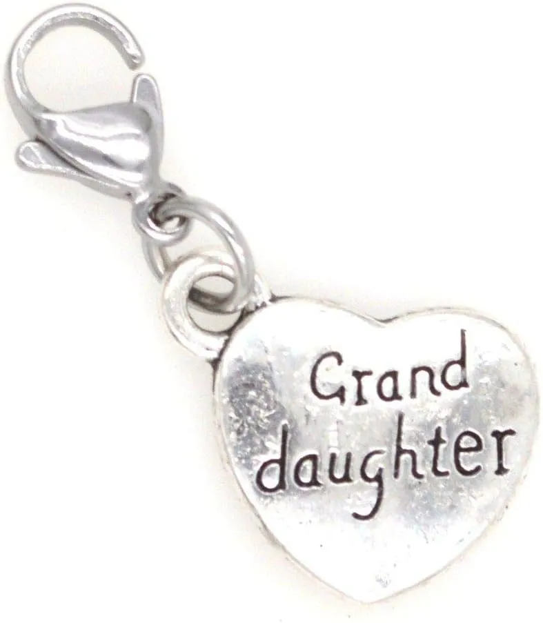Granddaughter Clip on Charm Perfect for Necklaces Bracelets 95H
