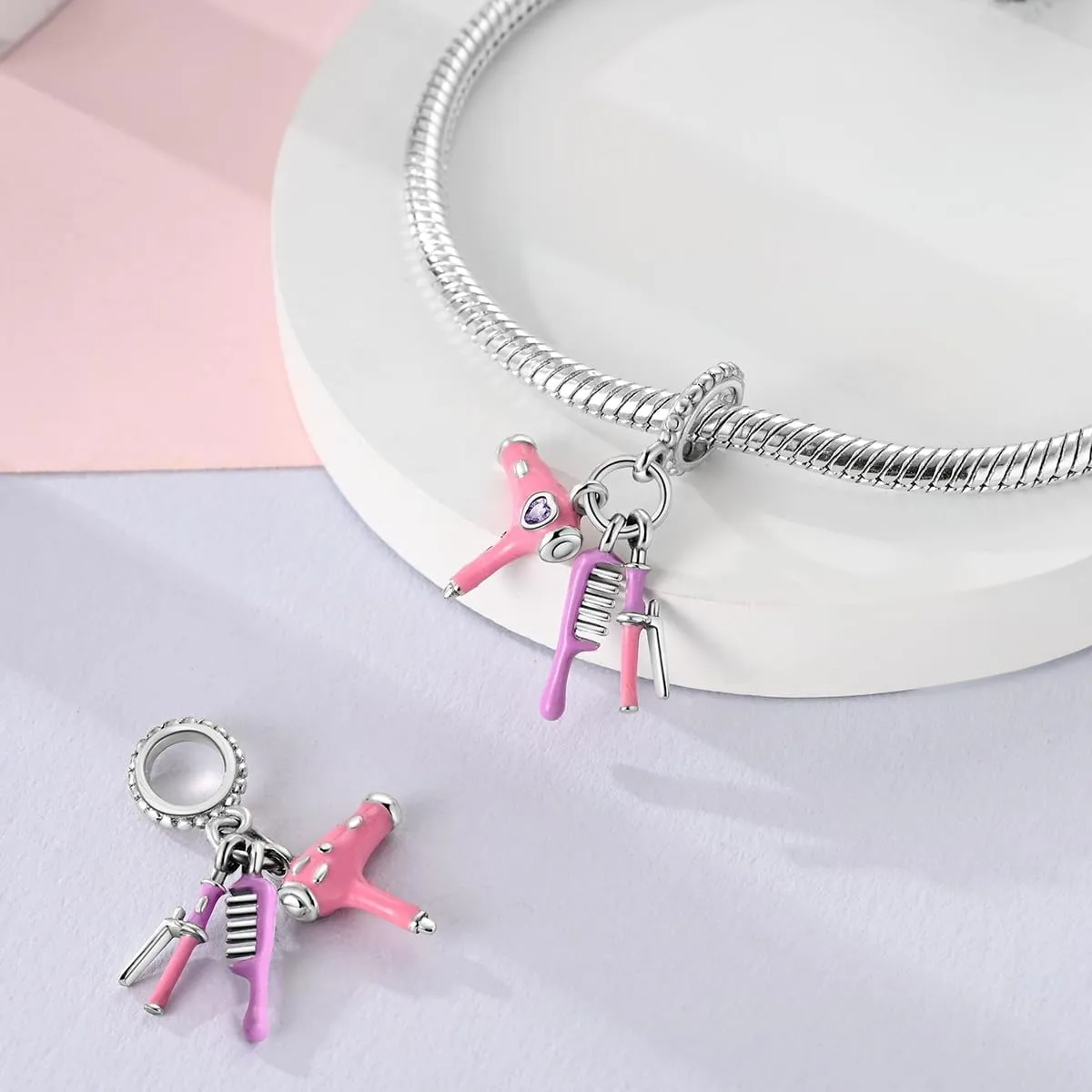 Hapour 925 Sterling Silver Charms for Bracelets and Necklaces Dangle Charm Jewelry Gift Charm for Women