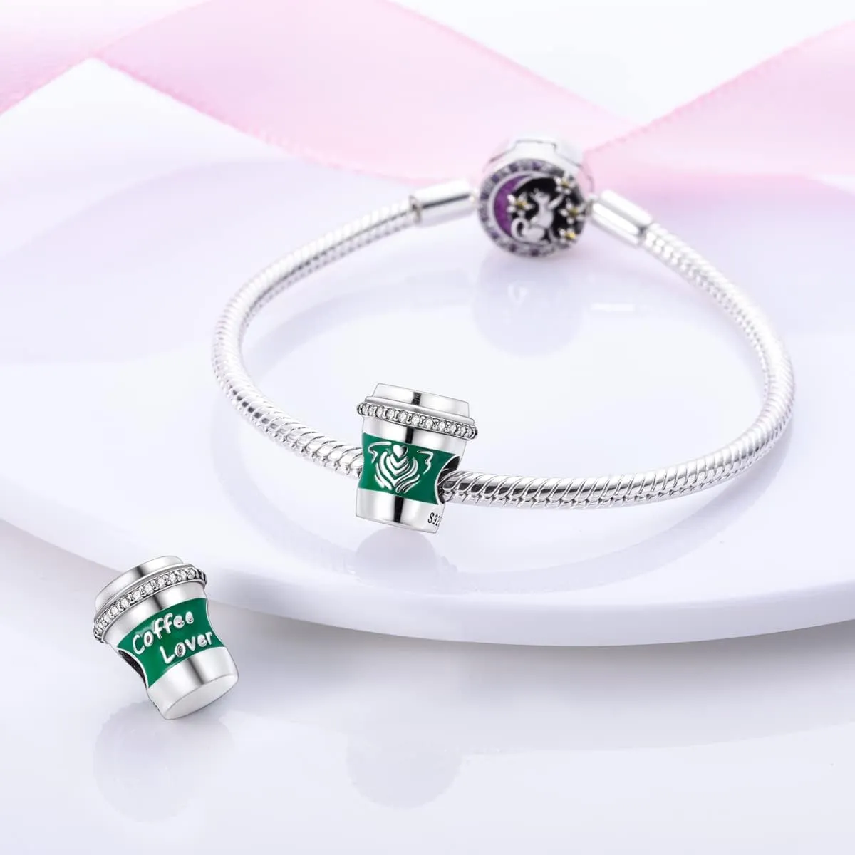 Hapour 925 Sterling Silver Charms for Charm Bracelets Necklace Jewelry Dangle Pendant Beads Charm for Women Mom