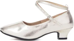 HROYL Women Latin Dance Shoes Ballroom Dance Shoes Performance Practice Salsa Bachata Dancing Shoes,Model DYZPHRD