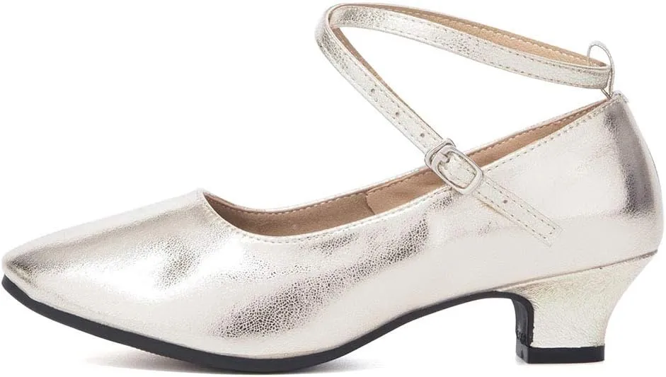 HROYL Women Latin Dance Shoes Ballroom Dance Shoes Performance Practice Salsa Bachata Dancing Shoes,Model DYZPHRD