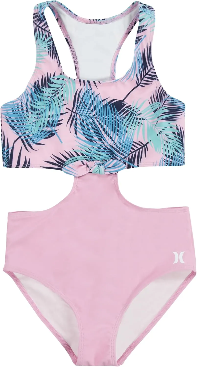 Hurley Girls' 1-Piece Cut Out Swim Suit