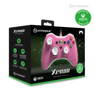 Hyperkin Xenon Wired Controller - Pink - Officially licensed Xbox 360 Controller replica for use with Xbox Series X|S, Xbox One, Windows 10|11, PC, Video Game Controller, 3.5MM Audio Jack, Impulse Triggers, Plug and Play Gaming Gamepad