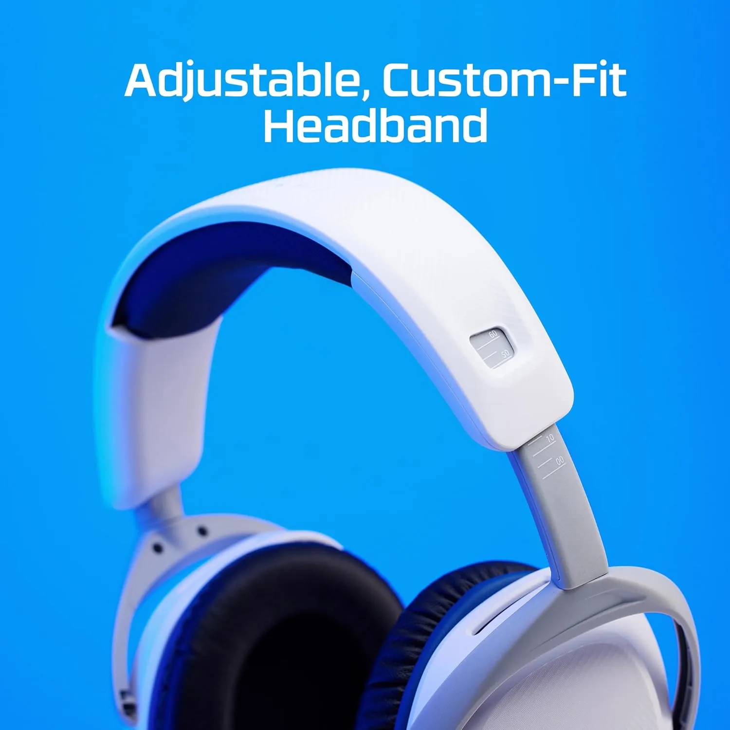 HyperX Cloud Stinger 2 Wired Gaming Headsets with Mic Noise Cancellation PS4 PS5 Gaming Headphones 50mm Drivers Memory Foam Premium Leatherette Swivel-to-Mute Lightweight Over Ear, White (Renewed)