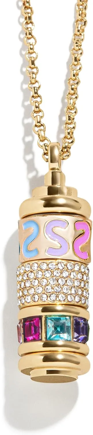 Initial Spinner Charm Necklace