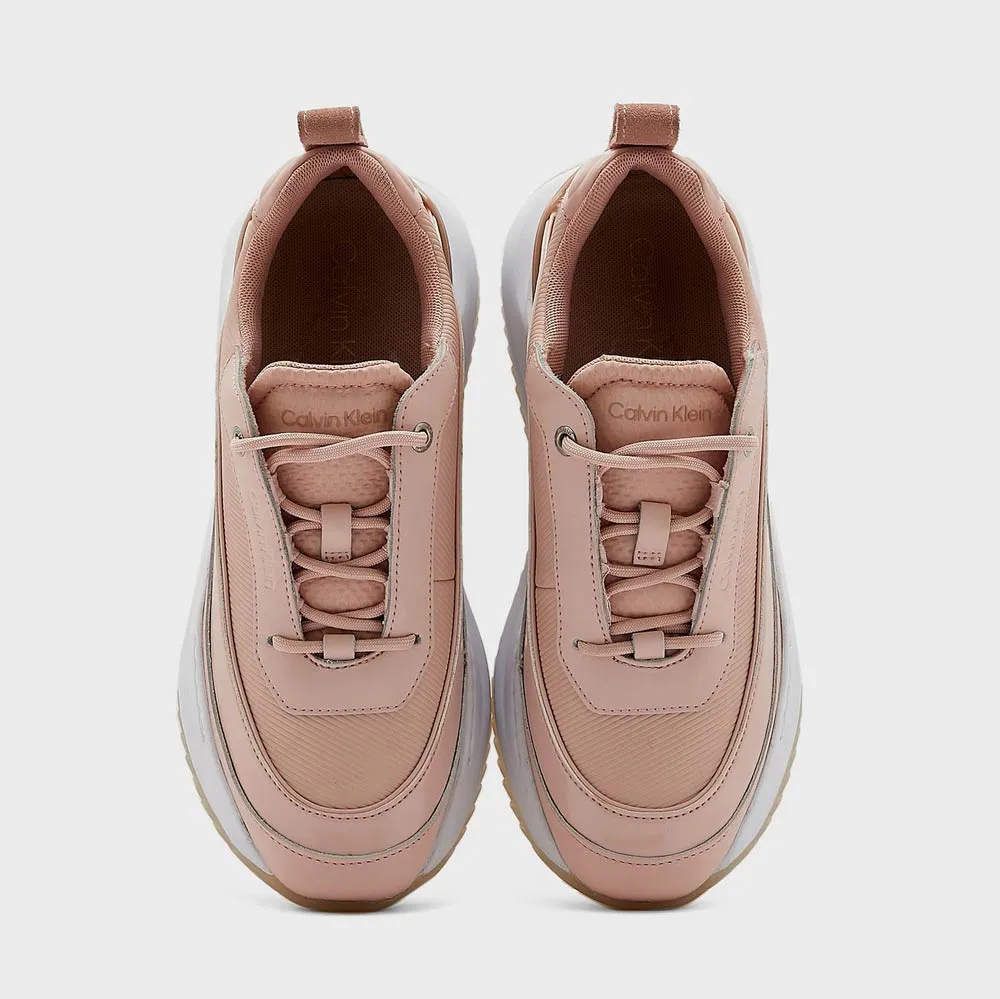 Internal Wedge Lace Up - Blush Pink
