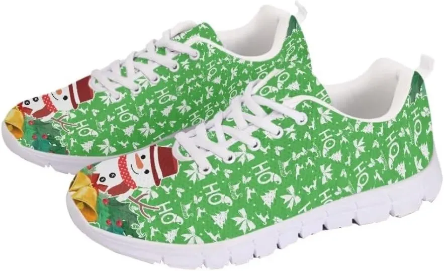Jeiento Christmas Shoes Mesh Walking Sneakers for Women Men Athletic Footwear Casual Trainers Fashion Tennis Shoes,Non Slip