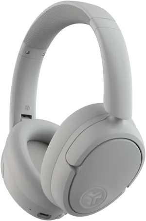 JLab JBuds Lux ANC Wireless Headphones, Cloud White, Hybrid Active Noise Cancelling, Customizable Sound, Spatial Audio Compatible, Premium Over-Ear Bluetooth Headset