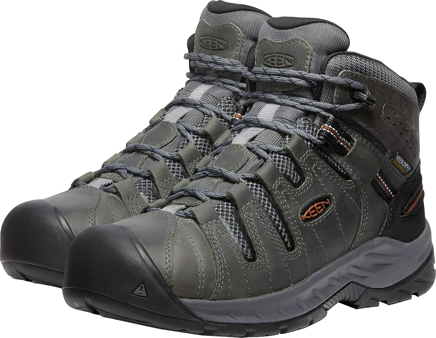 KEEN Utility Men's Flint2MidHeightSoft ToeWaterproofNon Slip Work Boot