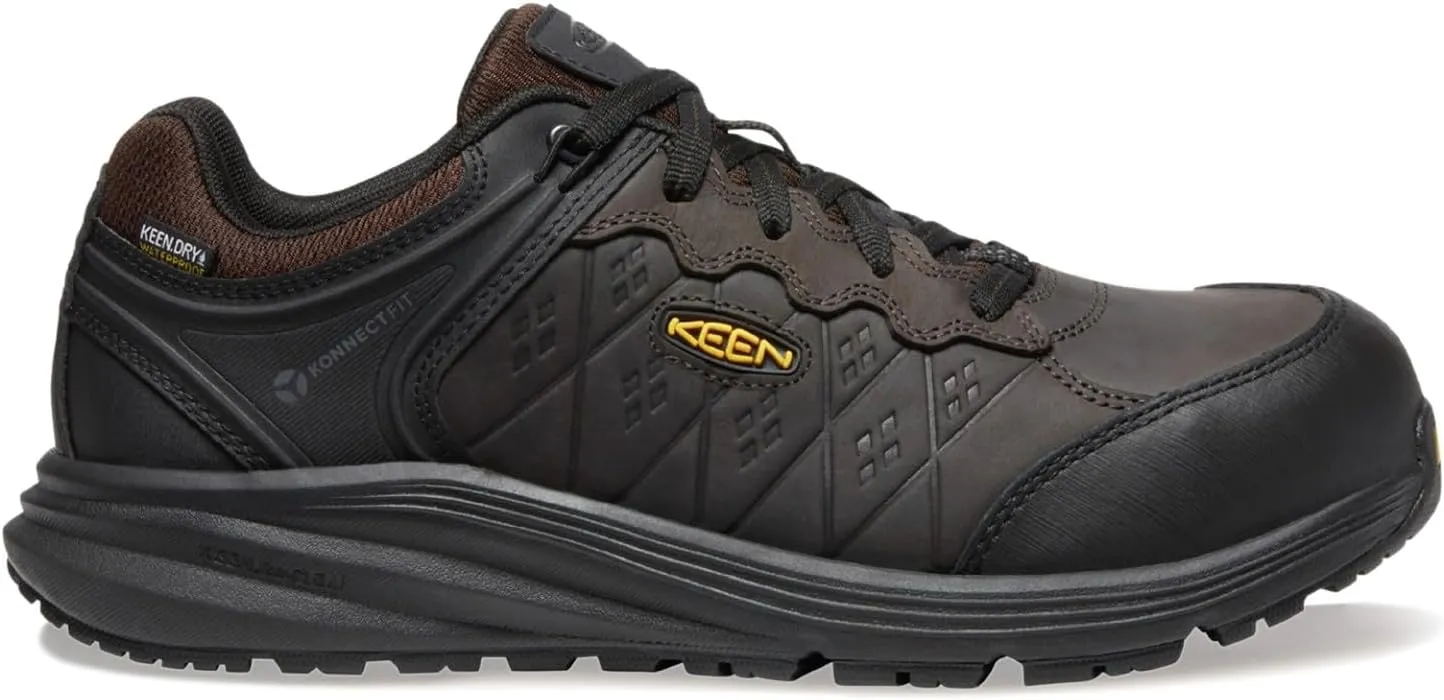 KEEN Utility Men's Vista Energy  Low Composite Toe Waterproof Leather Industrial Work Shoes