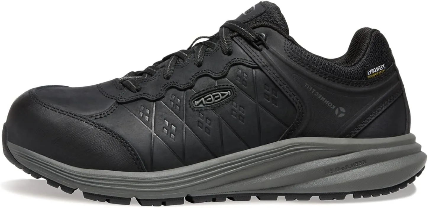 KEEN Utility Men's Vista Energy  Low Composite Toe Waterproof Leather Industrial Work Shoes