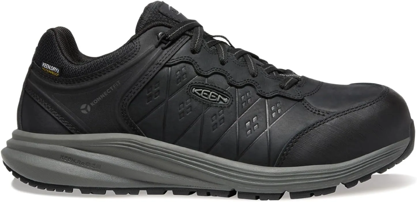 KEEN Utility Men's Vista Energy  Low Composite Toe Waterproof Leather Industrial Work Shoes