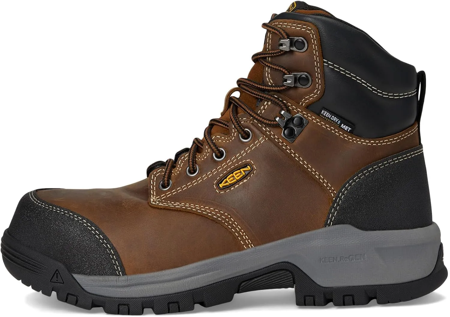 KEEN Utility Women's Evanston 6 Composite Toe Waterproof Internal Met Guard Work Boots