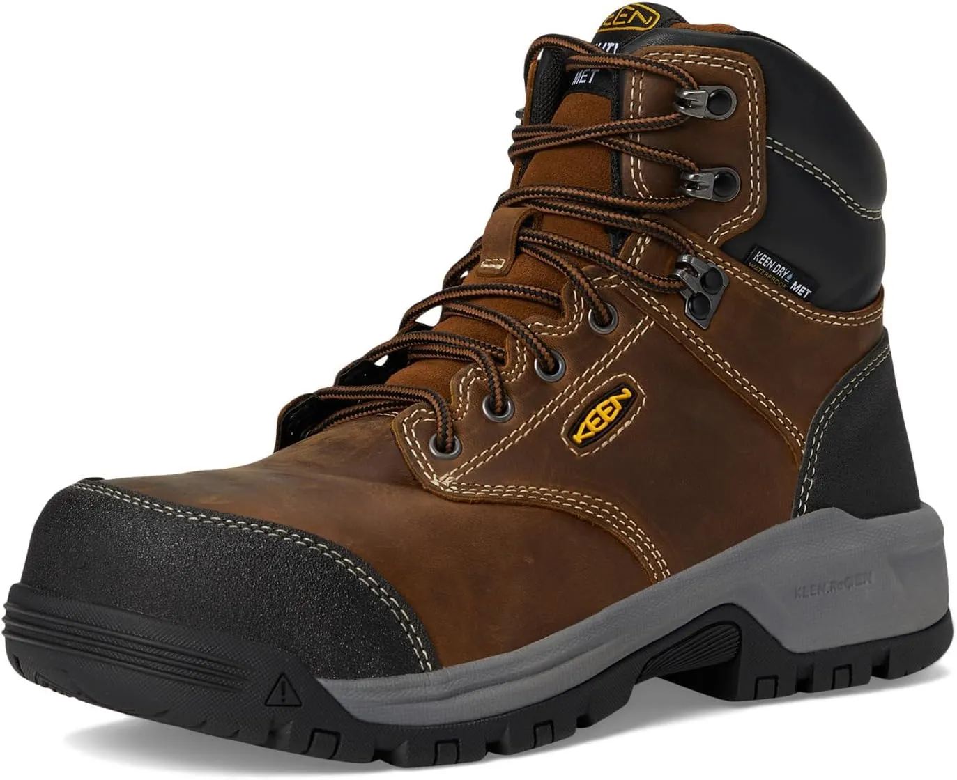KEEN Utility Women's Evanston 6 Composite Toe Waterproof Internal Met Guard Work Boots