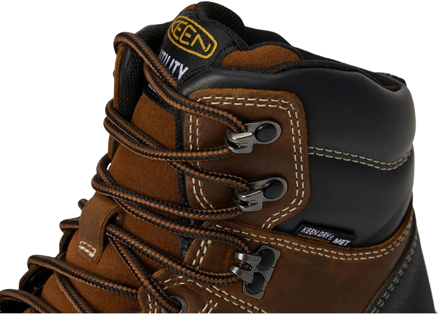 KEEN Utility Women's Evanston 6 Composite Toe Waterproof Internal Met Guard Work Boots