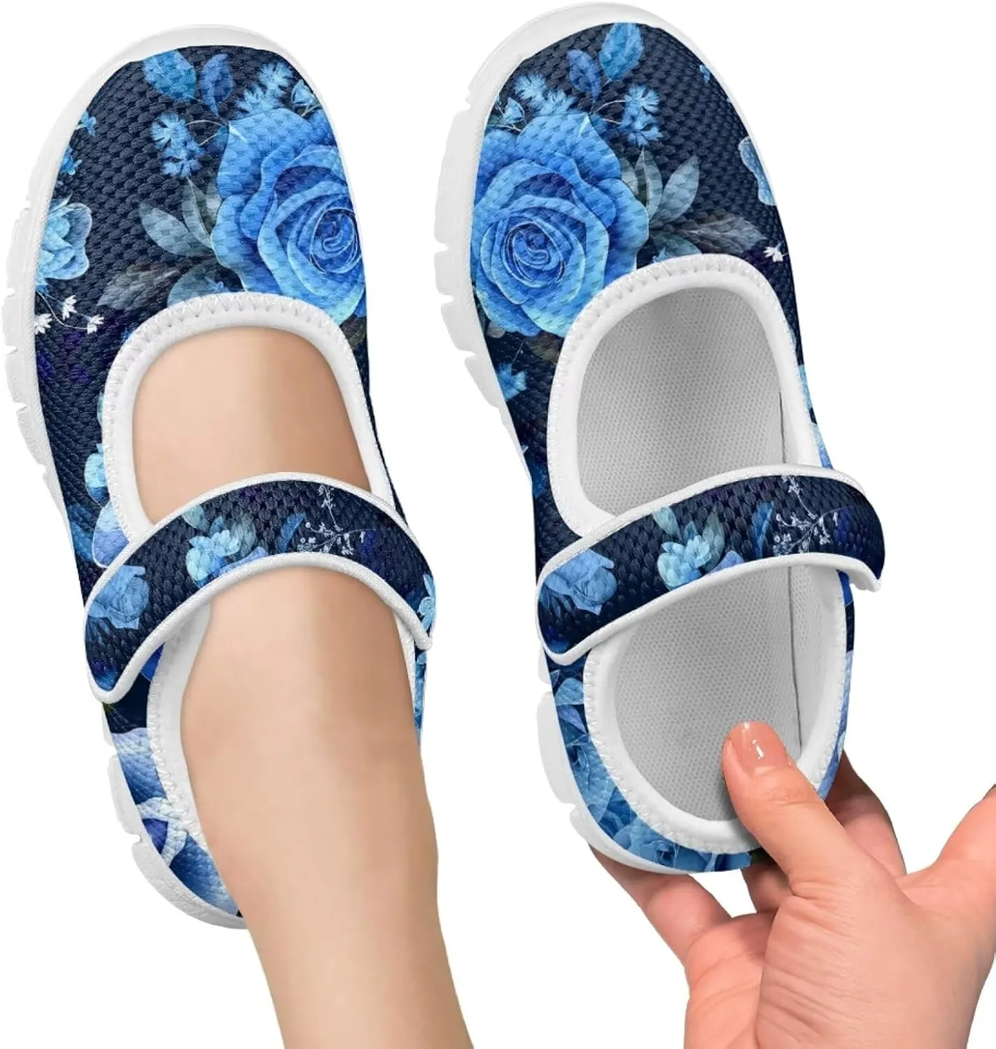 Kids Flower Mary Jane Dress Shoes for Girls Ballerina Ballet Princess Flats Shoe with Strap