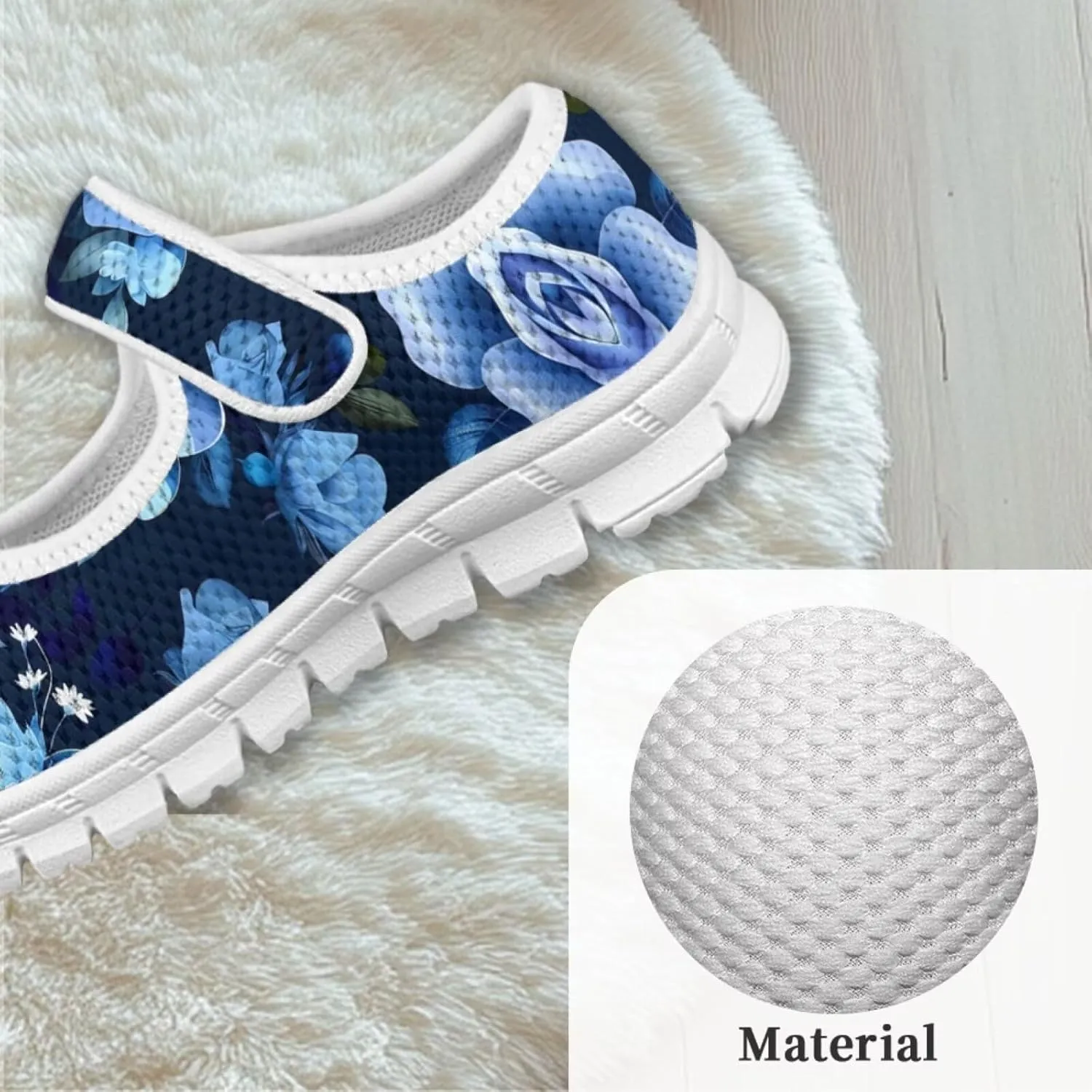Kids Flower Mary Jane Dress Shoes for Girls Ballerina Ballet Princess Flats Shoe with Strap