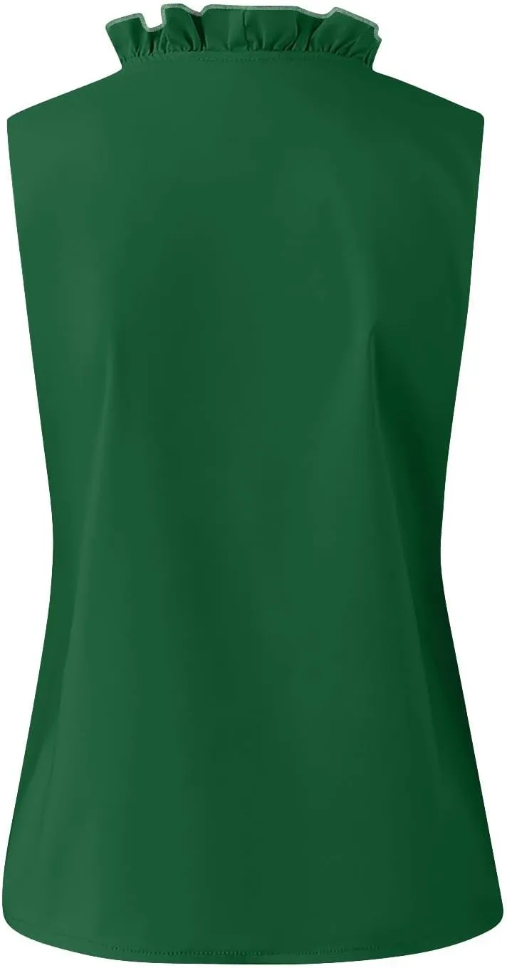 KIKX0DE Womens Tank Tops Ladies Summer Dressy Sleeveless Business Casual Blouses Office Work Shirts