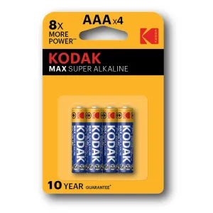 Kodak AAA 1.5V Alkaline Batteries - 4 Pack