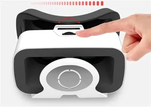 KouRy 3D VR Headset, VR Glasses, HD Universal Virtual Reality Goggles Compatible with iOS & Android Phones, VR Glasses for Kids and Adults (Color: White)