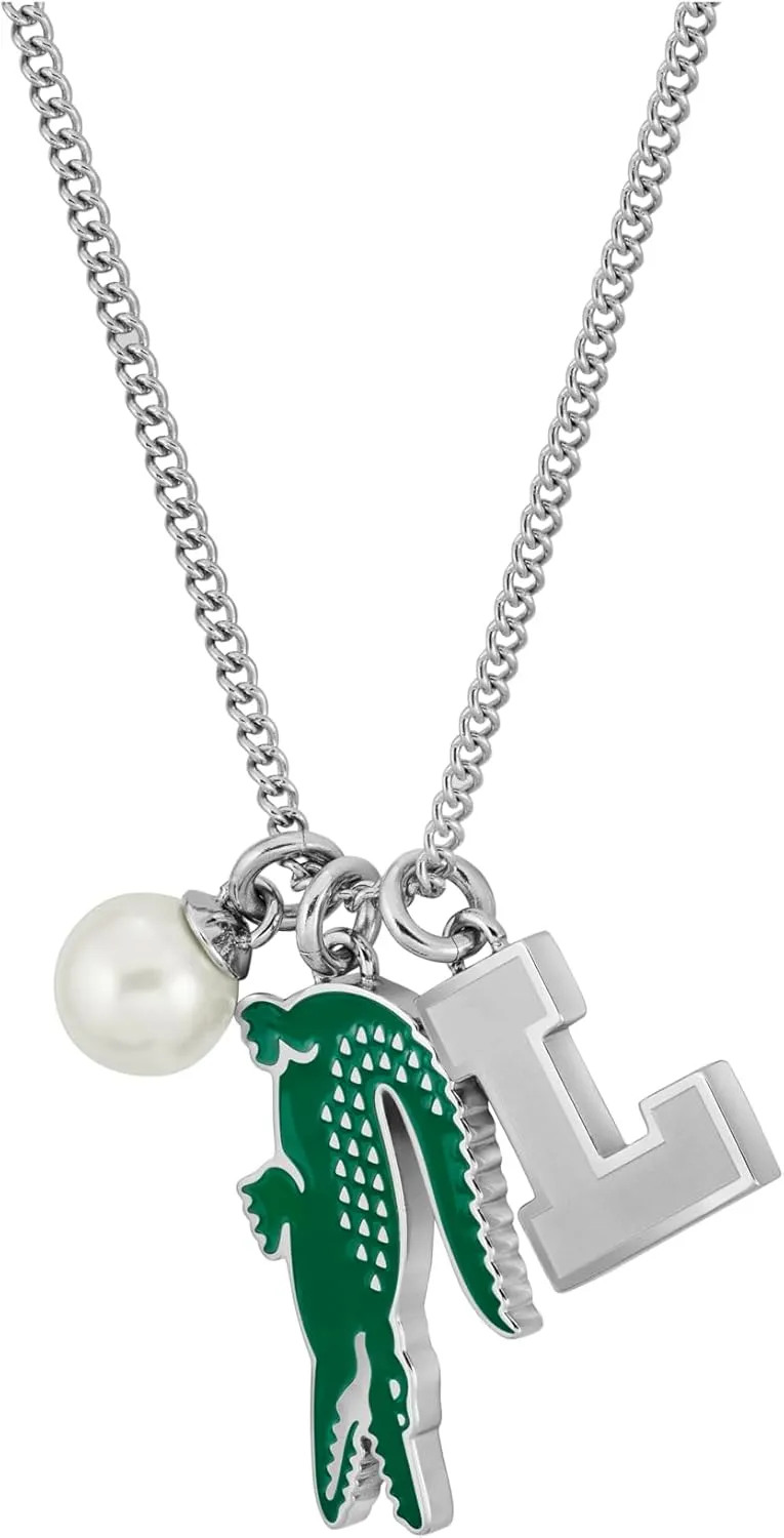 Lacoste Umpire - Charm Pendant Necklace for Men and Women  Stainless Steel Jewelry, Adjustable  Stylish and Bold Design, Fashion Accessory  Gift for Him and Her