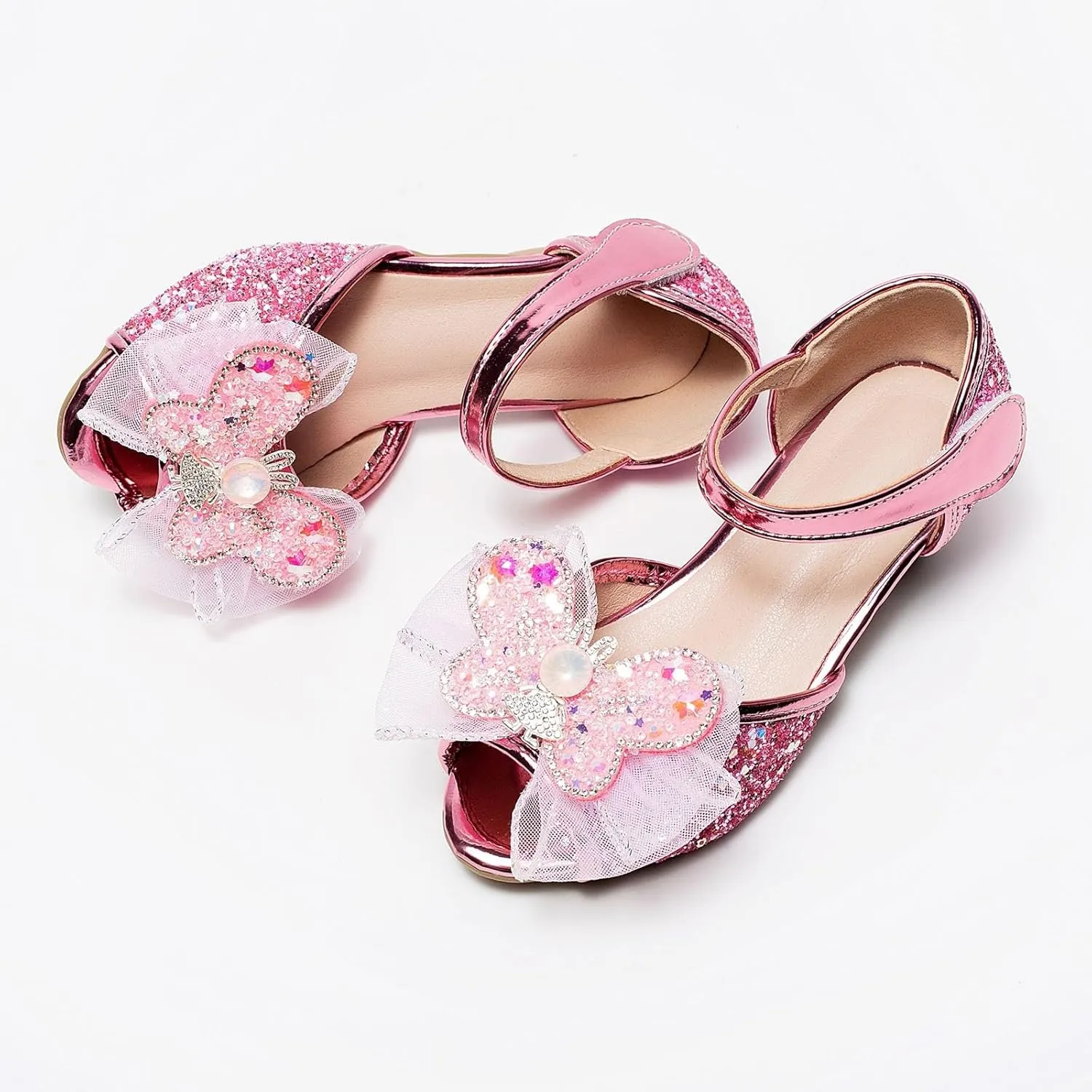 Little Girl Performance Sequin Dress High Heels Children's Fish Mouth Hollow Sandals Summer Size 13 Girls Sandals