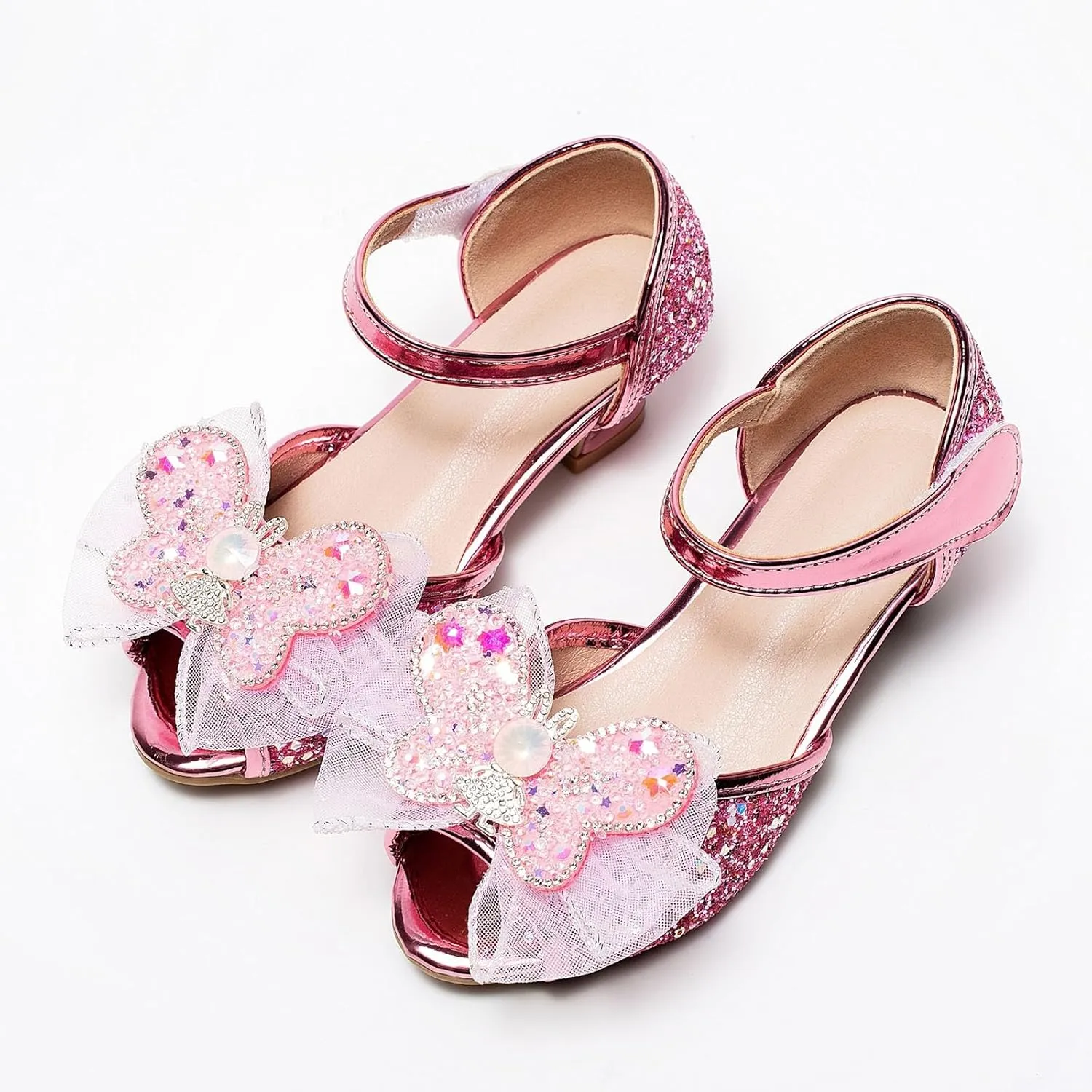 Little Girl Performance Sequin Dress High Heels Children's Fish Mouth Hollow Sandals Summer Size 13 Girls Sandals