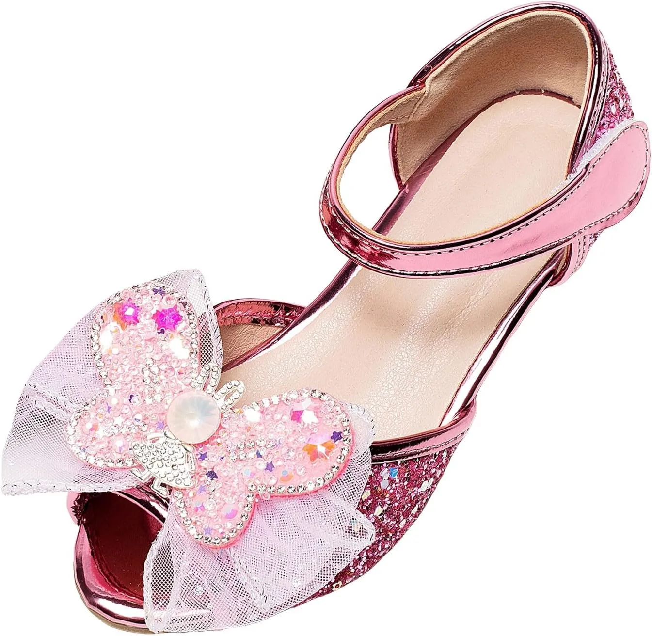 Little Girl Performance Sequin Dress High Heels Children's Fish Mouth Hollow Sandals Summer Size 13 Girls Sandals