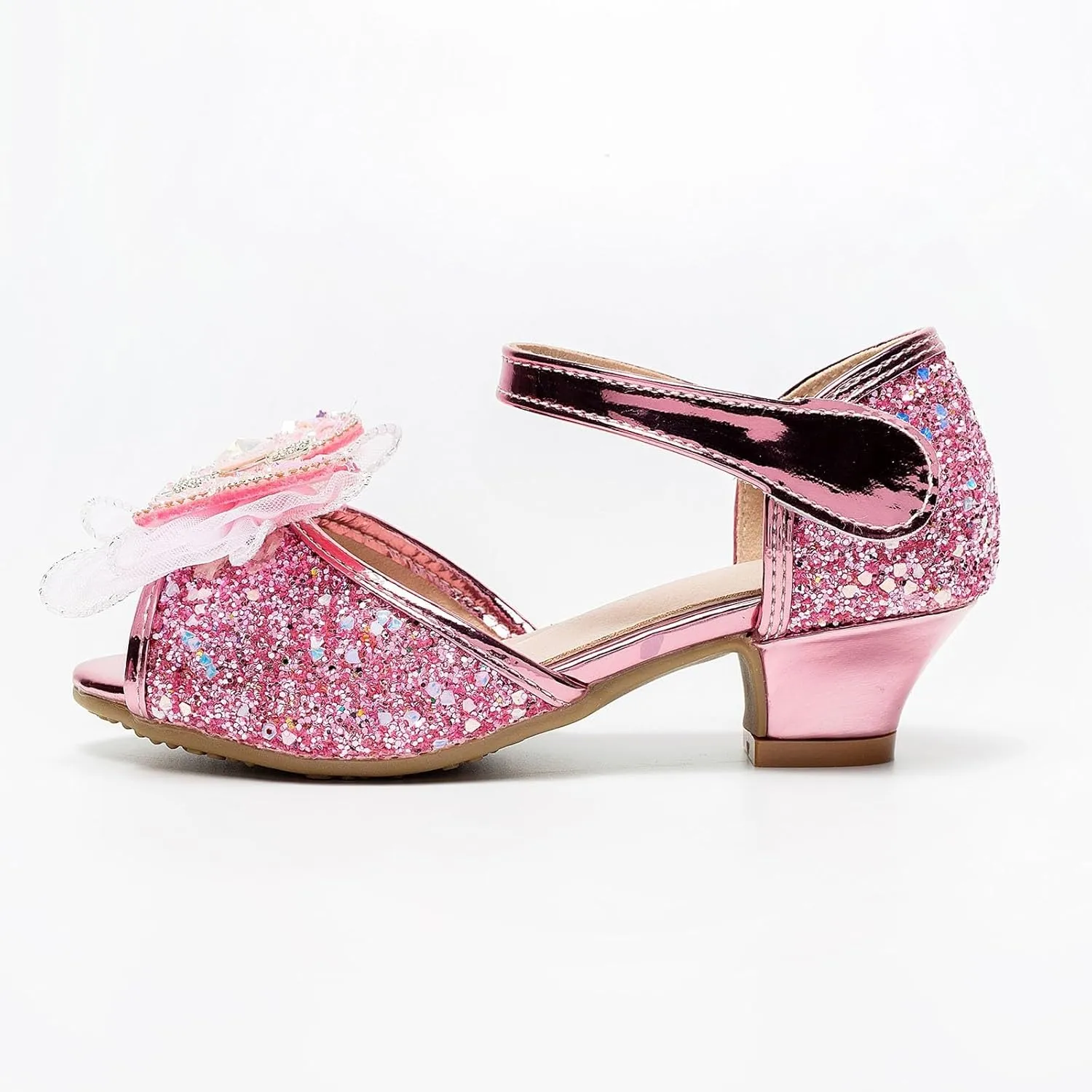 Little Girl Performance Sequin Dress High Heels Children's Fish Mouth Hollow Sandals Summer Size 13 Girls Sandals