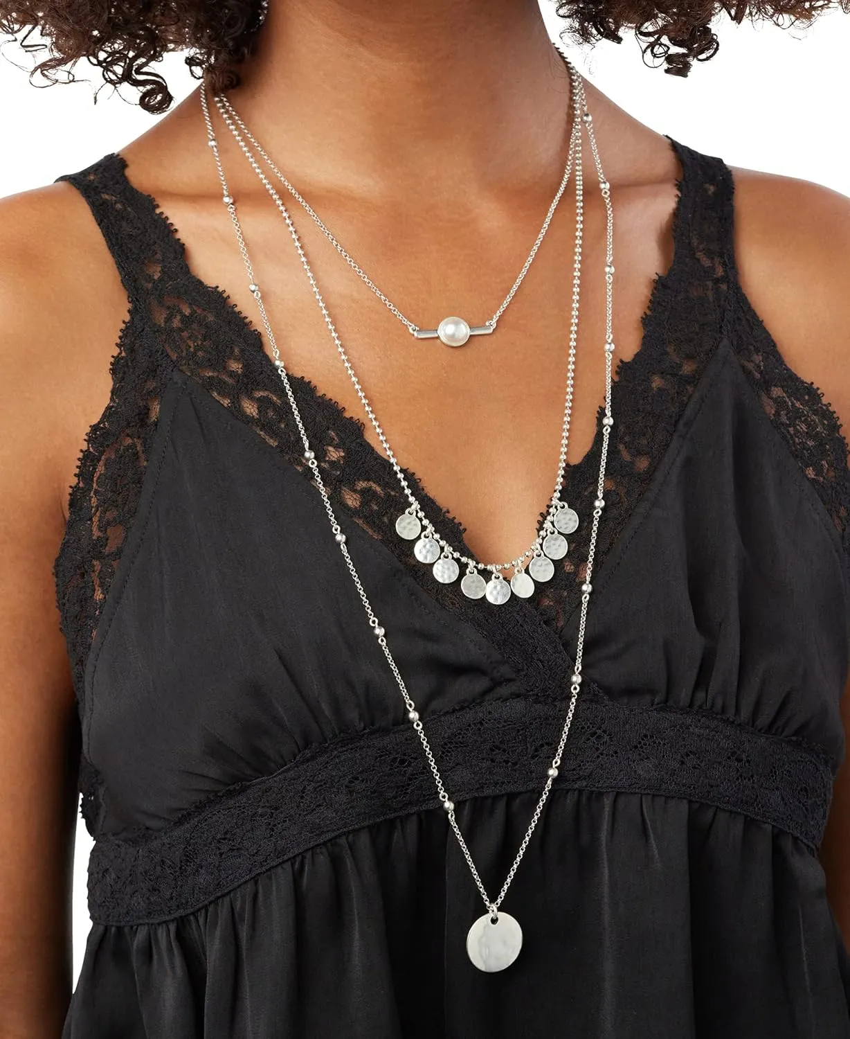 Lucky Brand Women's Lucky Layer Pearl Necklace