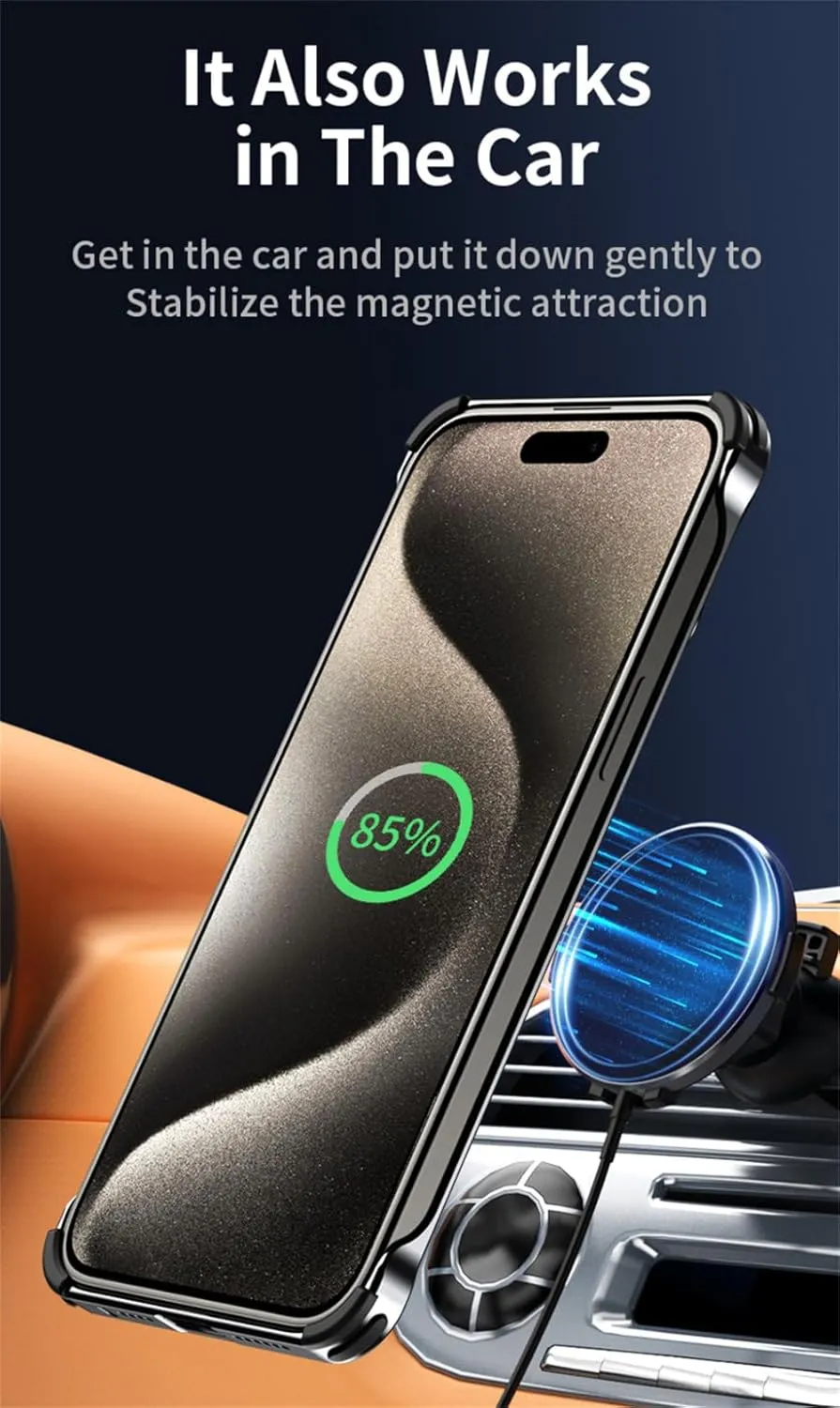 Luxury Magnetic Lens Ring Stand Frameless Hollow Heat Dissipation Phone Case for iPhone 14 13 15 Pro Max Shockproof Metal Cover,Silver,for iPhone 15 Pro
