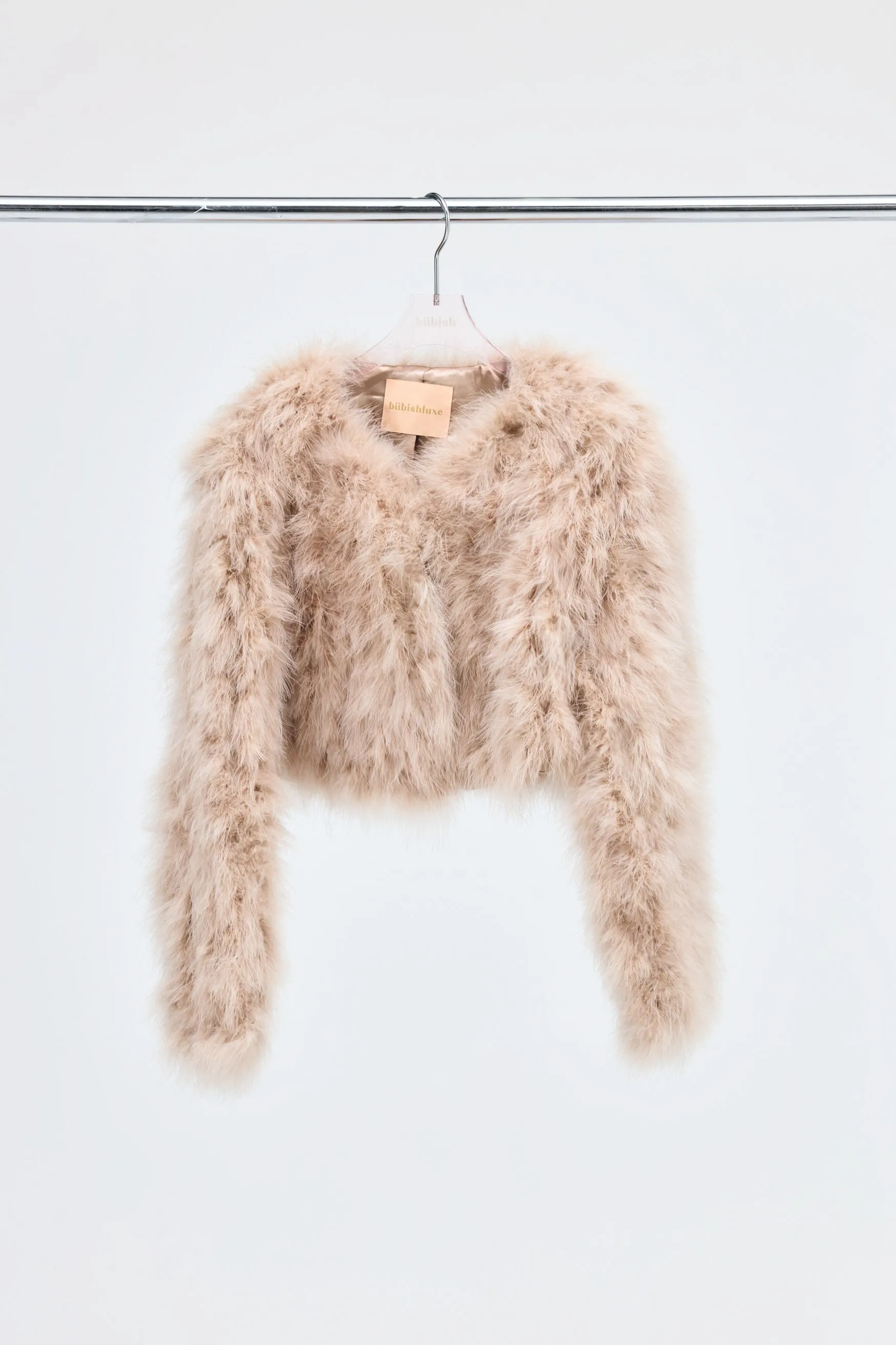 Manhattan Crop Jacket - Creme Brulee