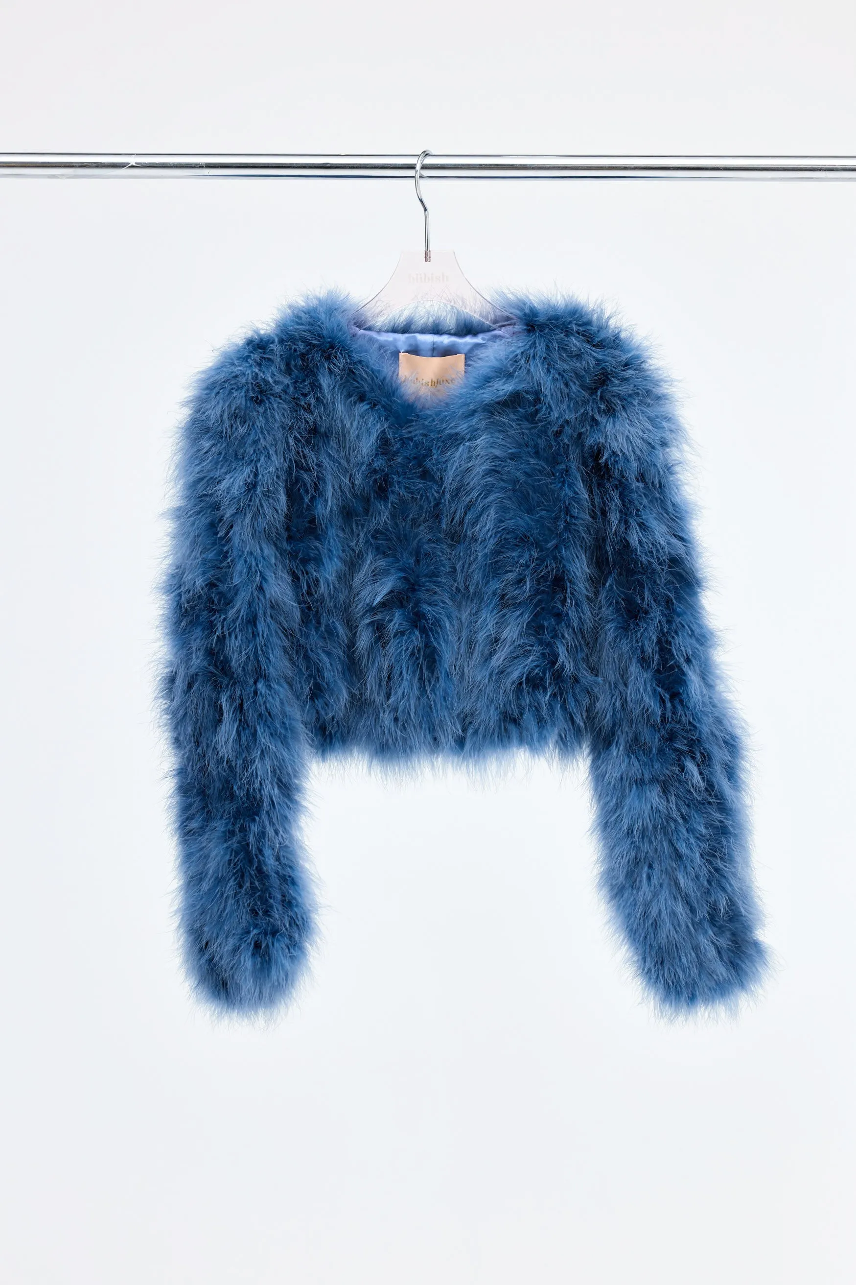 Manhattan Crop Jacket - Denim